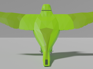 low poly parrot 3D 模型