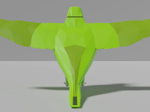 low poly parrot 3D Model
