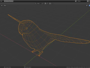 low poly parrot 3D Model