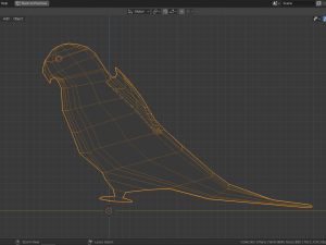 low poly parrot 3D 模型