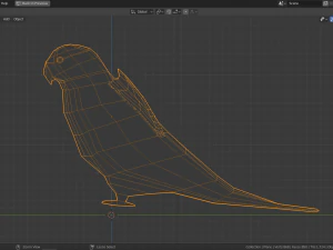 low poly parrot 3D Model