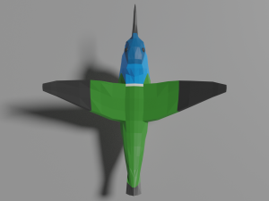 low poly hummingbird 3Dモデル