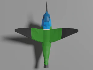 low poly hummingbird 3D Model