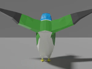 low poly hummingbird 3D Model