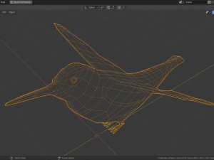 low poly hummingbird 3D Model