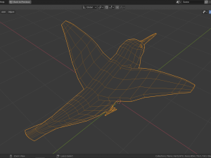 low poly hummingbird 3Dモデル
