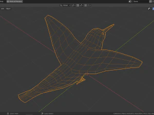 low poly hummingbird 3D Model