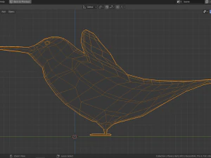 low poly hummingbird 3D Model