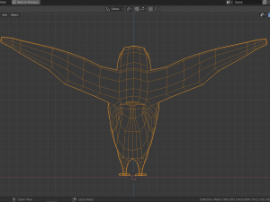 low poly hummingbird 3Dモデル