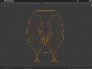 low poly kiwi bird 3D Model