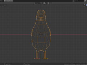 low poly chick Modello 3D