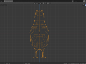 low poly chick Modello 3D