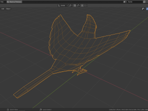 low poly cardinal Model 3D