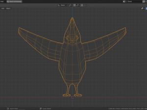 low poly cardinal Model 3D