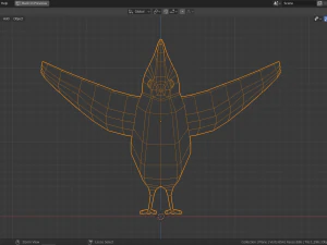 low poly cardinal 3D Model