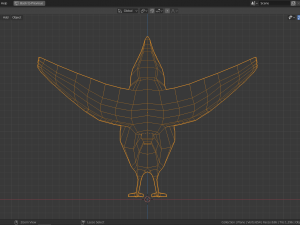 low poly cardinal Model 3D