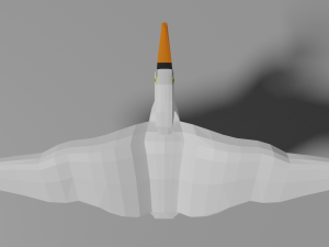 low poly heron Modello 3D