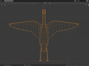 low poly heron 3D Model