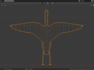 low poly heron 3D Model