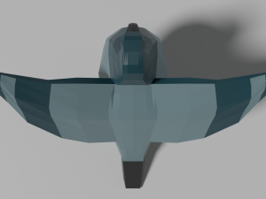low poly pigeon Modello 3D