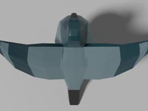 low poly pigeon 3D Model