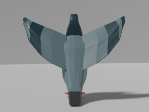 low poly pigeon Modello 3D