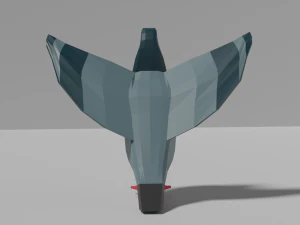 low poly pigeon 3D Model