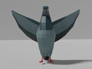 low poly pigeon 3D Model