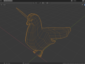 low poly pigeon Modello 3D