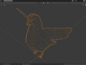 low poly pigeon 3D Model