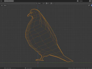 low poly pigeon 3D Model