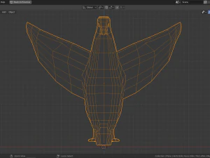 low poly pigeon 3D Model