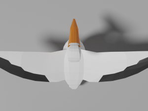 low poly pelican 3D मॉडल