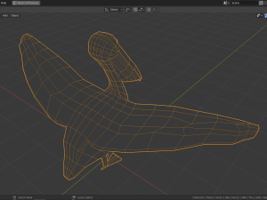low poly pelican 3D मॉडल