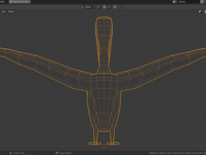 low poly pelican 3D मॉडल