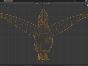 low poly woodpecker 3D Model