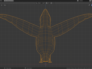 low poly woodpecker 3D Model