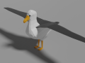 low poly albatross 3D Model