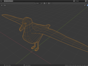 low poly albatross Modello 3D