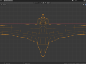 low poly albatross Modello 3D