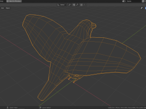 low poly crow Model 3D