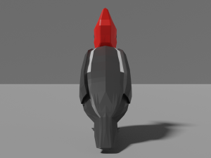 low poly woodpecker 3Dモデル