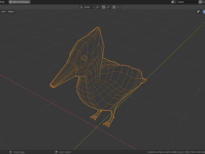 low poly woodpecker 3Dモデル