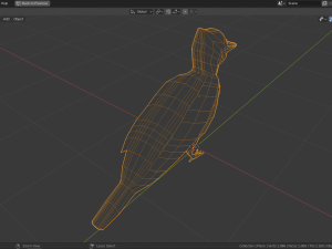 low poly woodpecker 3Dモデル