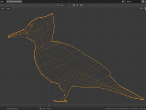 low poly woodpecker 3Dモデル