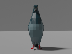 low poly pigeon 3D 모델