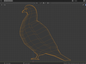 low poly pigeon 3D 모델