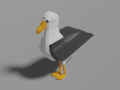 low poly albatross 3D Model
