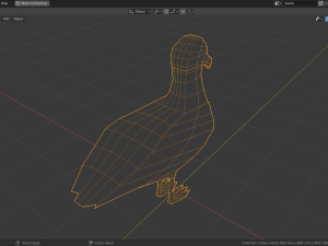 low poly albatross Modelo 3D