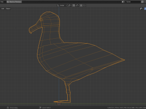 low poly albatross Modelo 3D